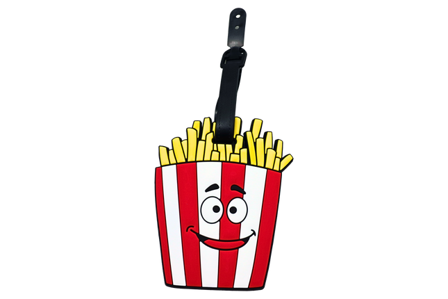 French Fries Design Luggage Tag