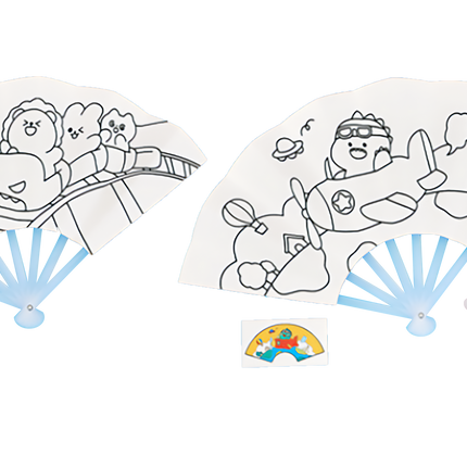 DIY Traditional Colouring Fan