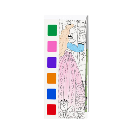 Watercolour Activity Book 12 Pages with Paint and Brush