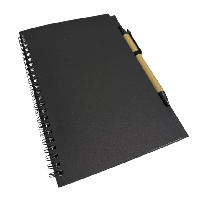 A5 Ring Bound Soft Cover Recycled Notebook