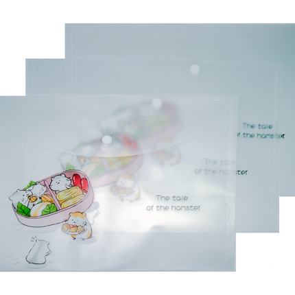 Cute Hamster Theme A4 PP Snap Button File (Pack of 12pcs)
