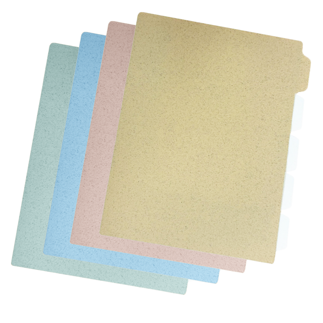 Wheat Fibre 4 Compartment L Folder