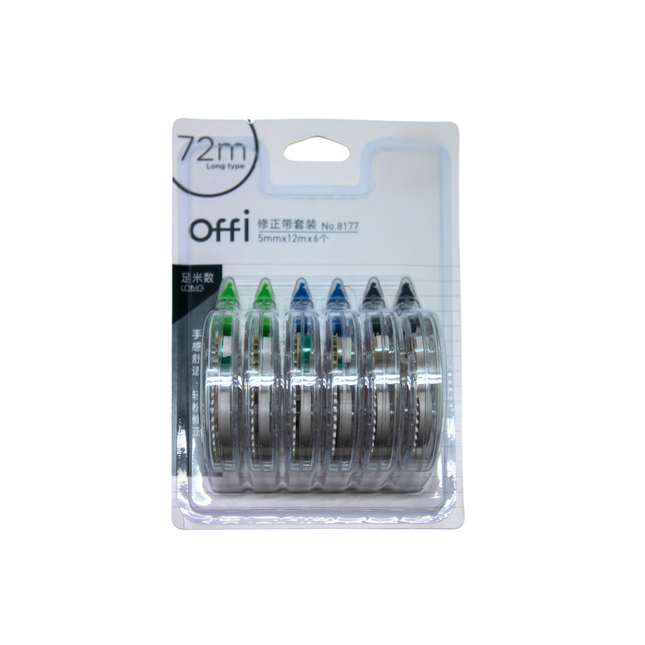 6 Piece Correction Tape Set (Premium Quality)