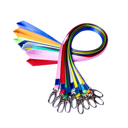 Press Buckle Colored Lanyard