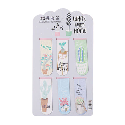 Magnetic Bookmark Set 6pcs