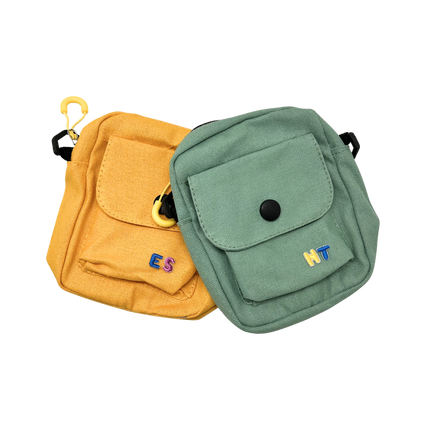 Small Canvas Messenger Bag (Name Printing)
