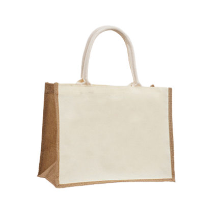 Jute Stitching Tote Bag (Deliver in 4-6 weeks)