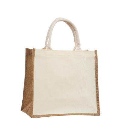 Jute Stitching Tote Bag (Deliver in 4-6 weeks)