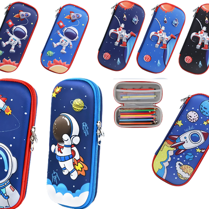 Premium 3D Space Theme Pencil Case