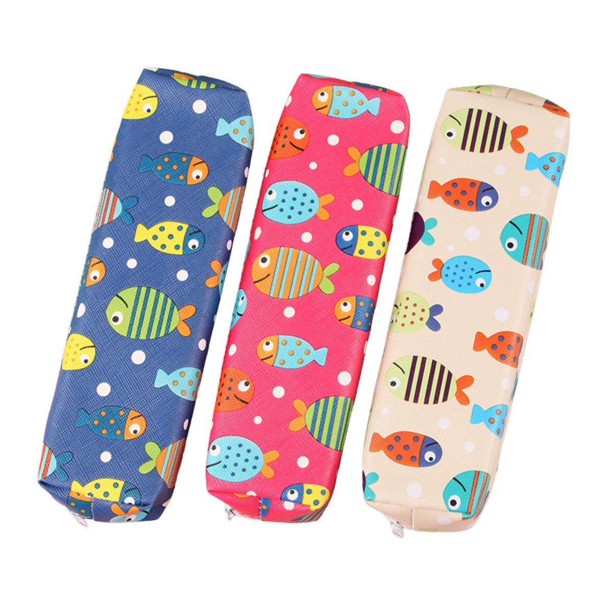 Fish Cartoon Leather Pencil Case