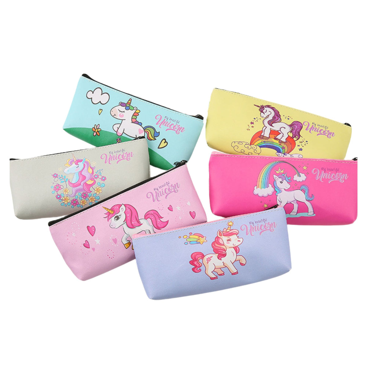 Unicorn and Mermaid Design Pencil Case