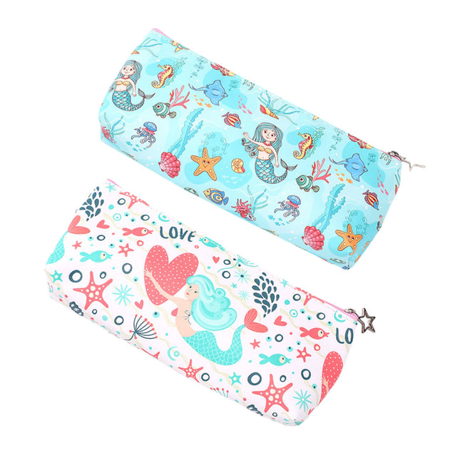 Unicorn and Mermaid Design Pencil Case