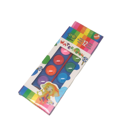 12 Colour Watercolour Palette