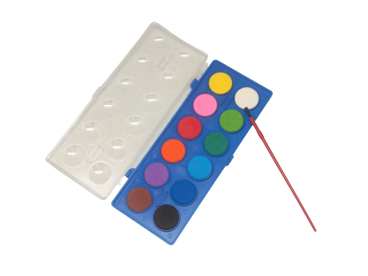 12 Colour Watercolour Palette