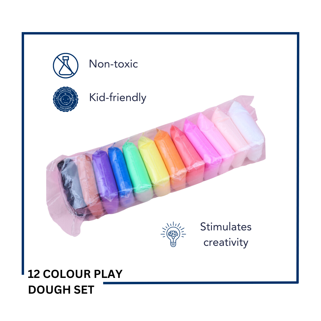 12 Colour Play Dough Set