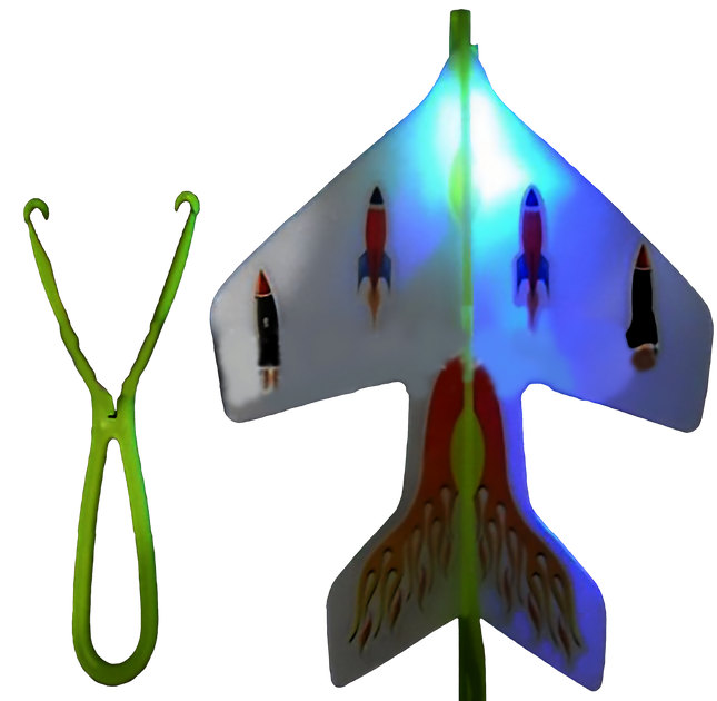 Elastic Light Up Plane