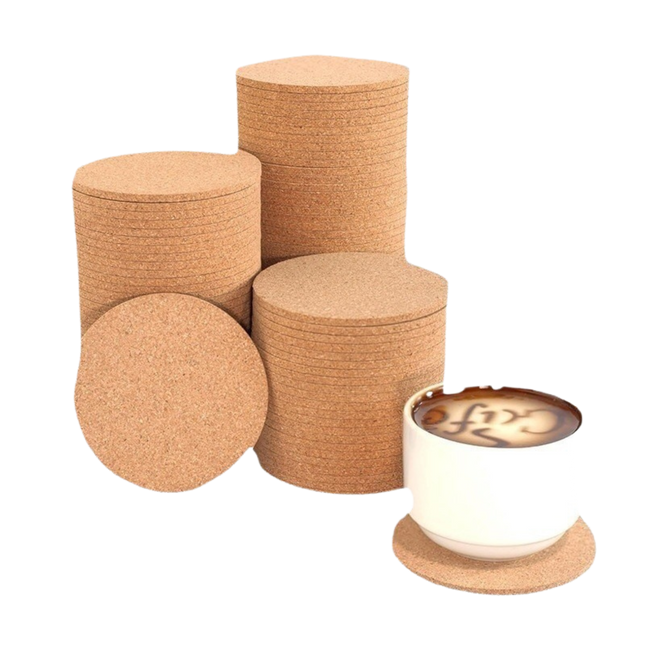 Straight Edge Cork Coasters (Deliver in 4-6 weeks)