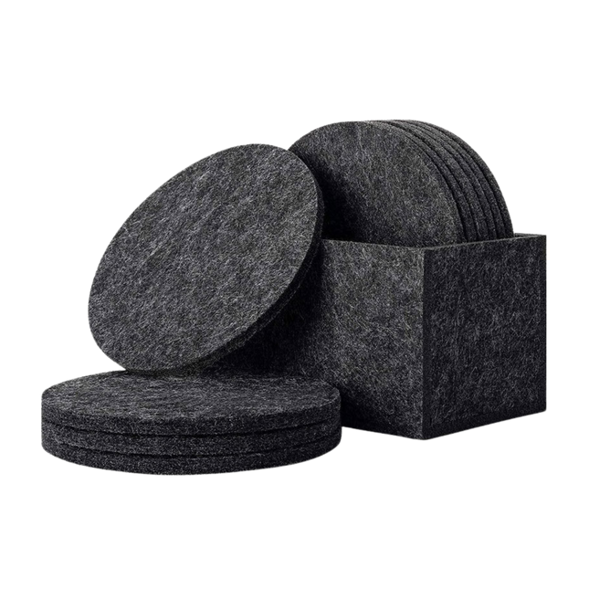 Round Felt Coasters (Deliver in 4-6 weeks)