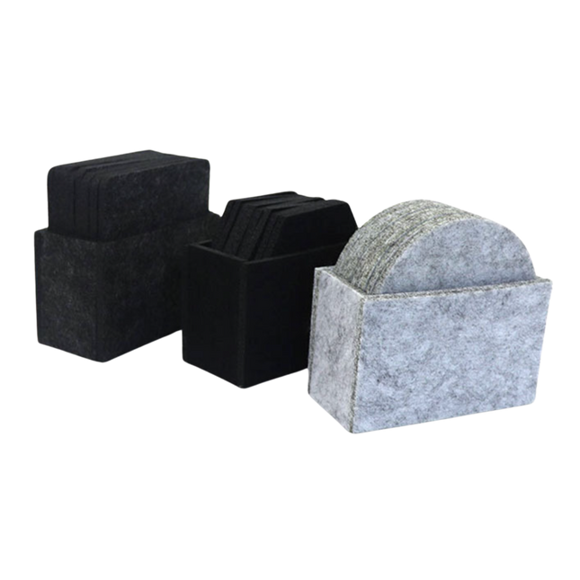 6pc Set Felt Coasters (Deliver in 4-6 weeks)
