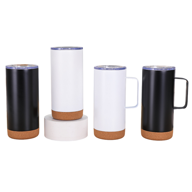Insulated Tumbler w/ Cork Bottom (Deliver In 4-6 weeks)