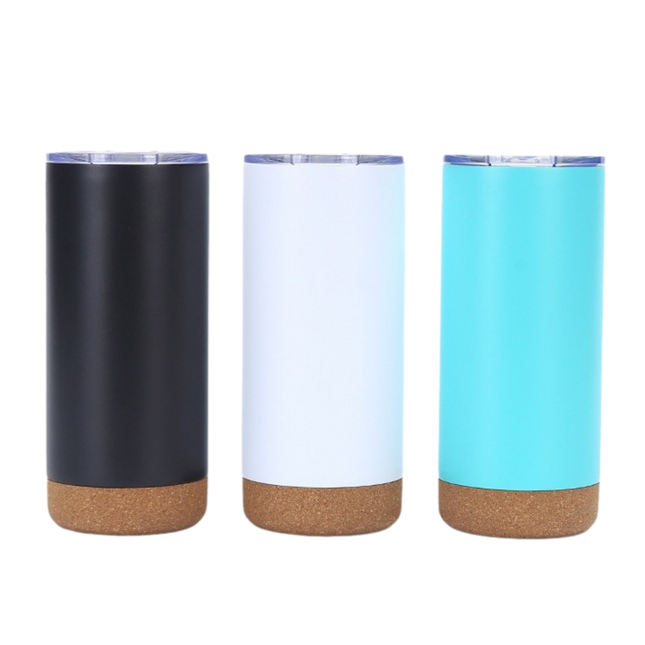 Insulated Tumbler w/ Cork Bottom (Deliver In 4-6 weeks)