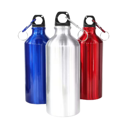 Aluminum Sports Bottle w/ Carabiner (Deliver In 4-6 weeks)