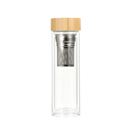 Bamboo Lid Glass Water bottle (Deliver In 4-6 weeks)