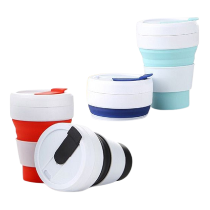 Collapsible Mug with Straw (Deliver In 4-6 weeks)