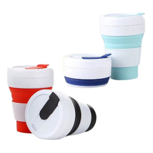 Collapsible Mug with Straw (Deliver In 4-6 weeks)