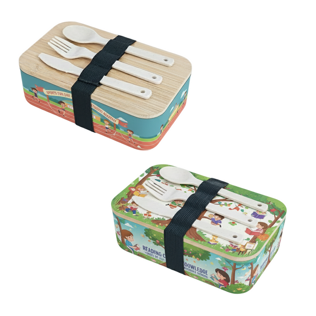 Bamboo Lid Lunch Box Set (Deliver in 4-6 weeks)
