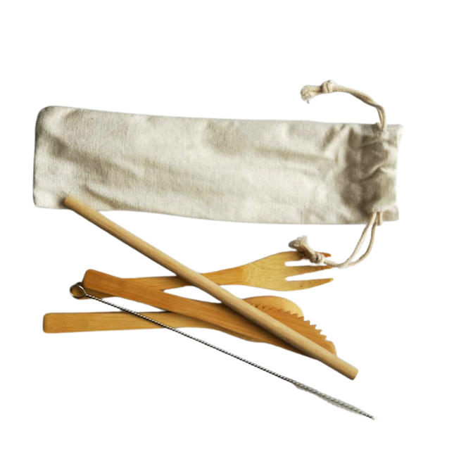 Portable Bamboo Cutlery Set (Deliver in 4-6 weeks)