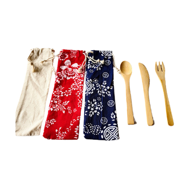 Printed Bamboo Cutlery Set (Deliver in 4-6 weeks)