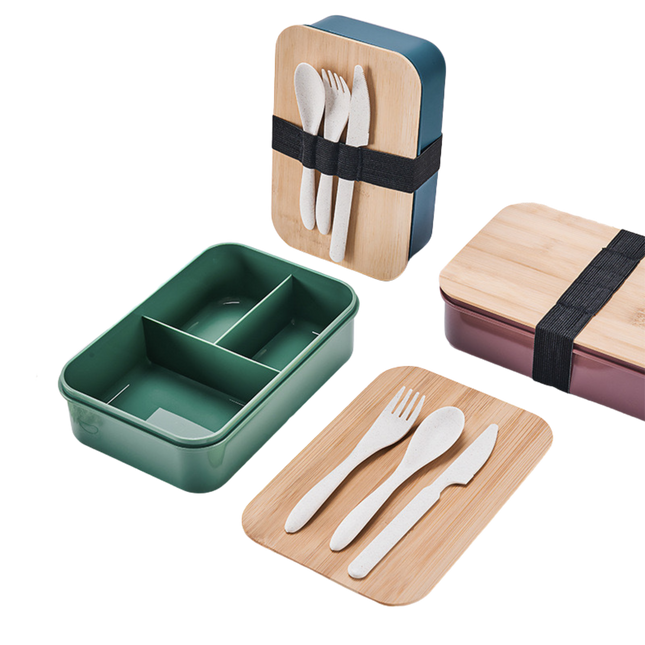 Bamboo Wooden Cover Lunch Box (Deliver in 4-6 weeks)