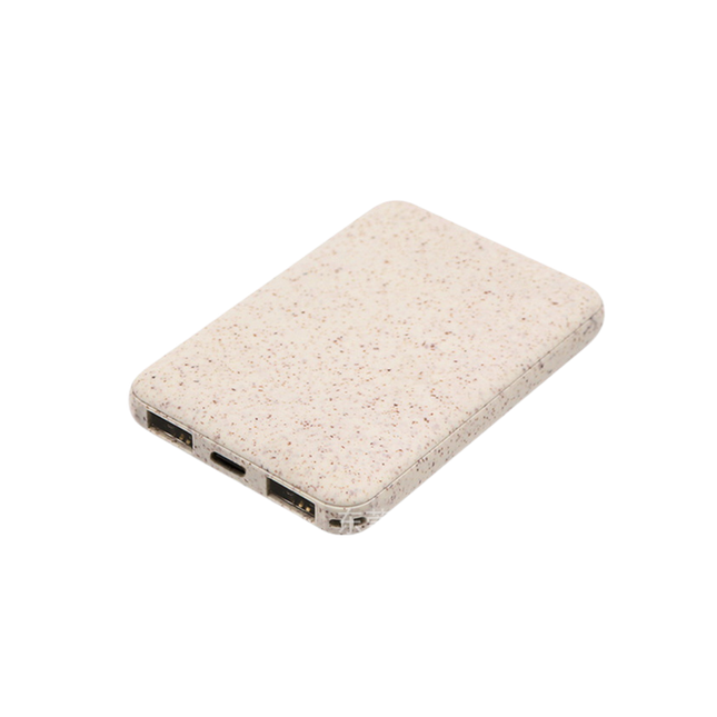 5000 MAH Wheat Straw Power Bank (Deliver in 4-6 weeks)