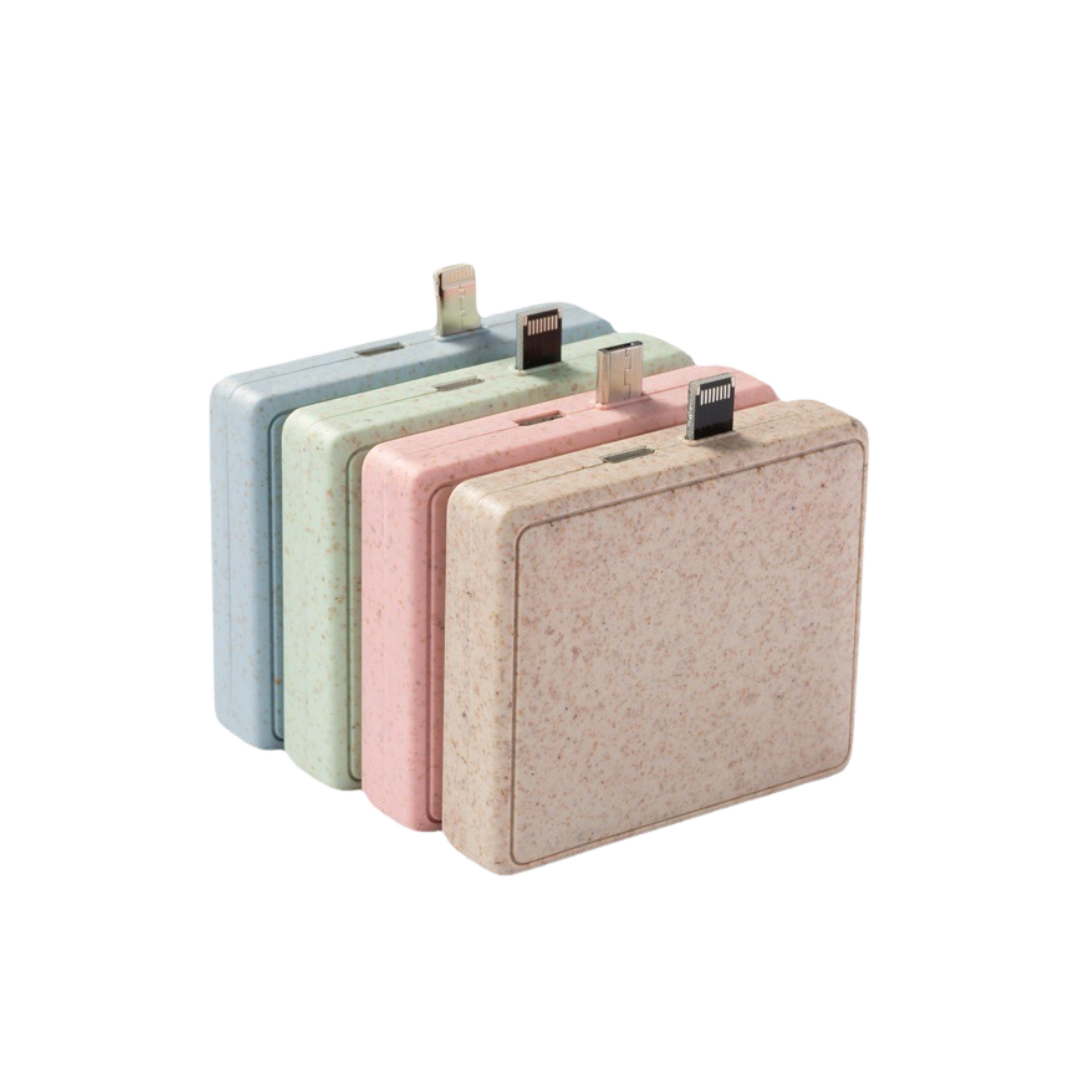 2000 MAH Wheat Mini Power Bank (Deliver in 4-6 weeks)