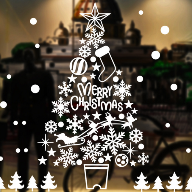 Christmas Tree Window Sticker