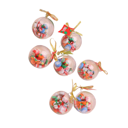 Christmas Erasers Ball Ornament