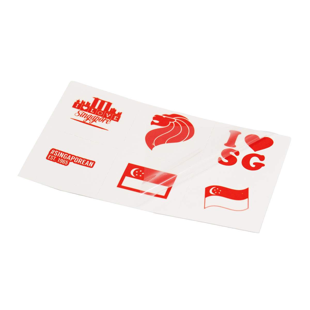 Singapore Theme Tattoo Sticker