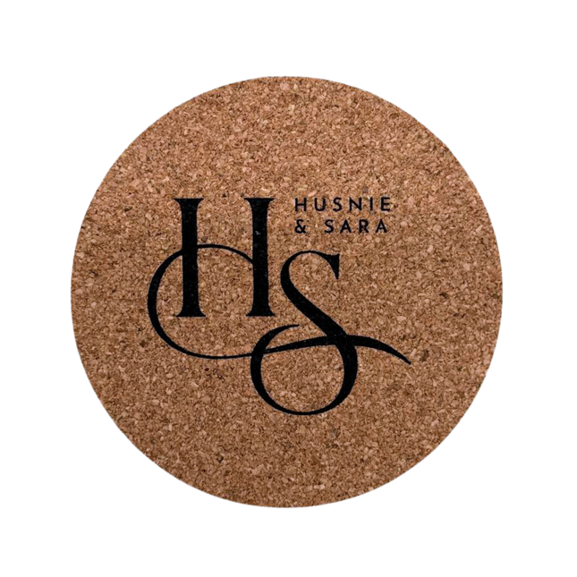 Customised Round Cork Coaster (Preorder)