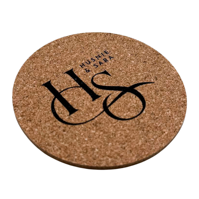 Customised Round Cork Coaster (Preorder)