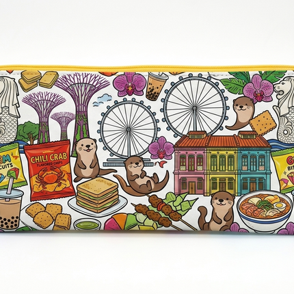 Premium Canvas Fabric Pencil Case