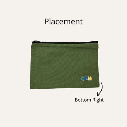 Flat Rectangular Pouch (Name Printing)