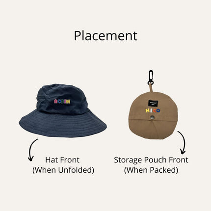 Packable Sun Hat (Name Printing)