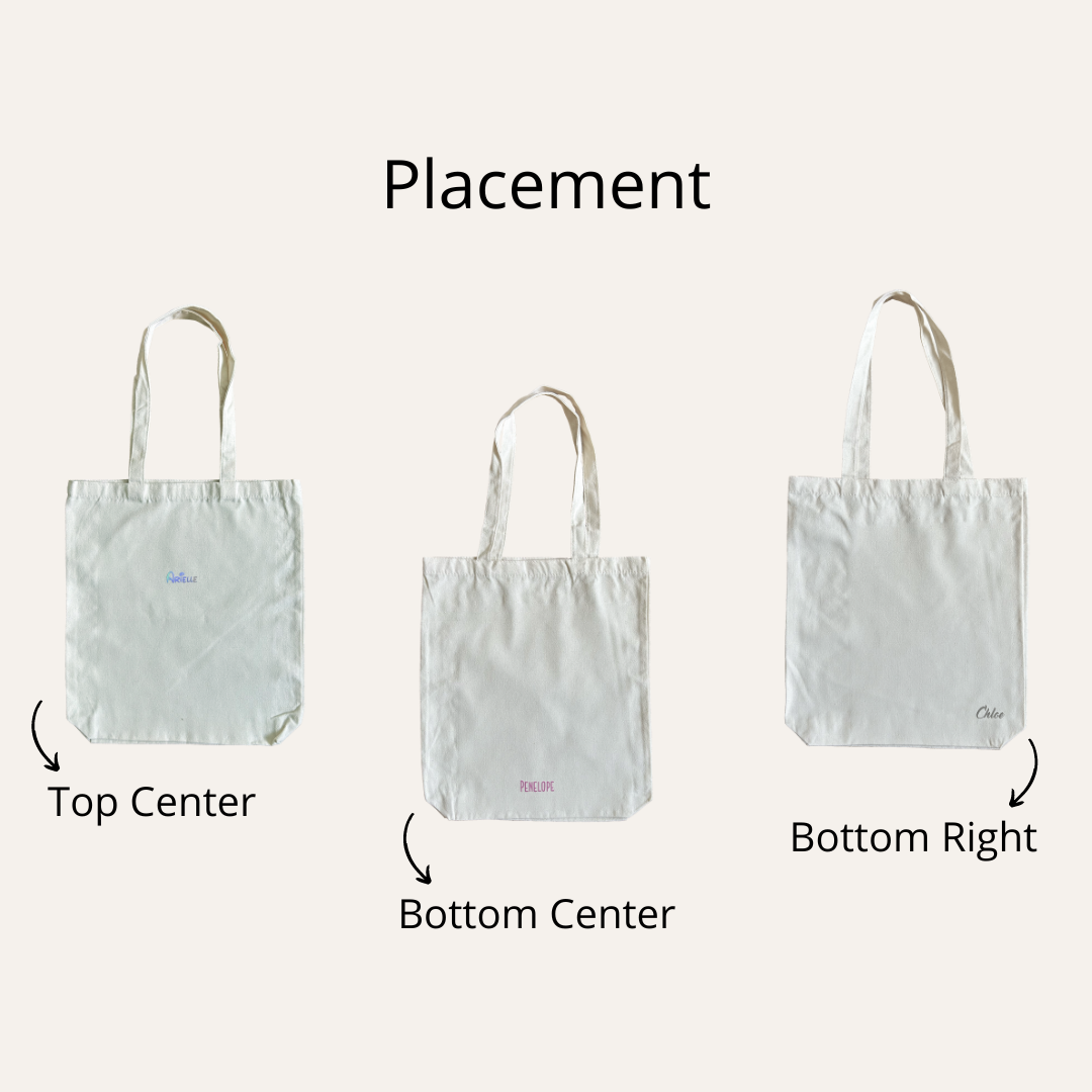 Cotton Canvas Tote Bag (Name Printing)