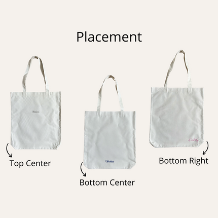 600D Tote Bag With Base (Name Printing)