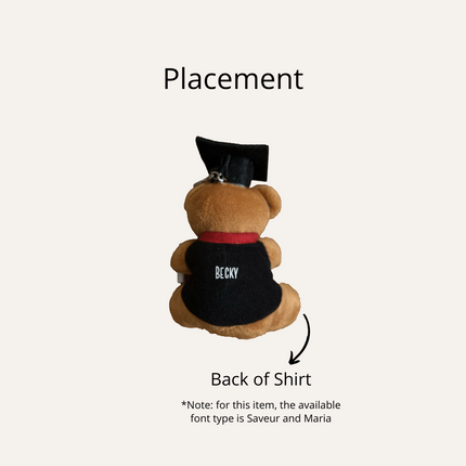 Graduation Bear Soft Toy (Name Printing)