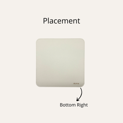Leather Mousepad - Square (Name Printing)