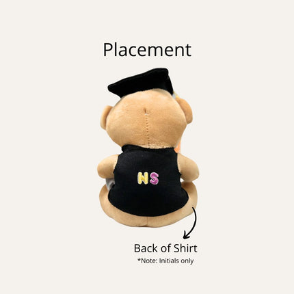16cm Graduation Soft Bear (Name Printing)