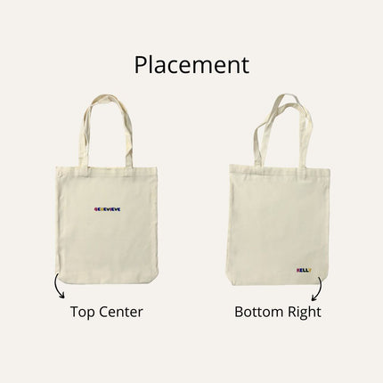 Cotton Canvas Tote Bag (Name Printing)