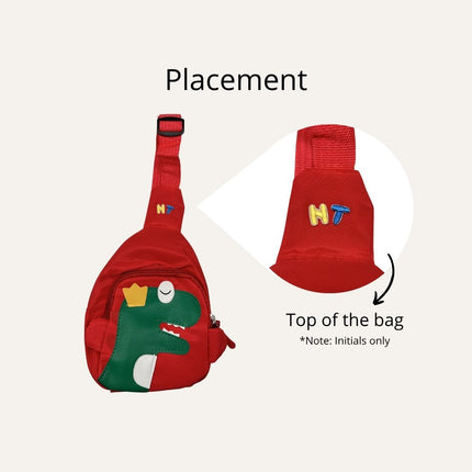 Mini Dino Single Shoulder Sling Bag for Kids (Name Printing)
